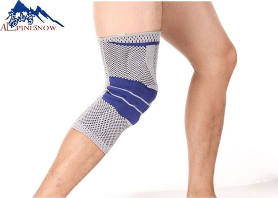 LA CHINE soutien tricoté par élastique circulaire de genou de sport de silicone de douille de rotule de tissu du Knit 3D de basket-ball courant fournisseur