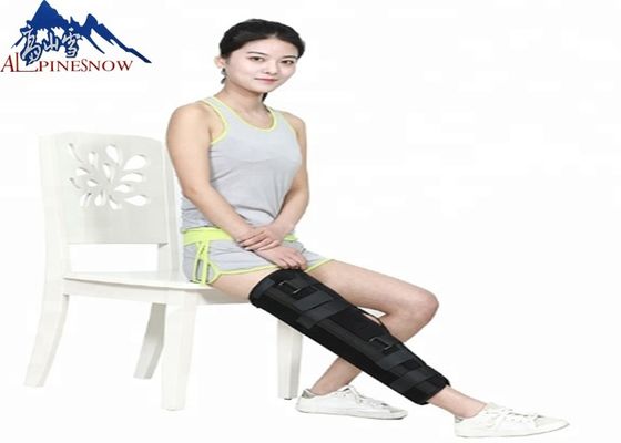 LA CHINE La physiothérapie orthopédique noire a articulé l'accolade de genou fixe par ROM de soutien de genou pour le genou et le ligament blessés fournisseur