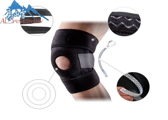 LA CHINE Basket-ball de bandage de soutien de genou de badminton de sport/accolade de genou mécanique élastique respirable fonctionnante fournisseur