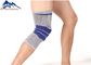 soutien tricoté par élastique circulaire de genou de sport de silicone de douille de rotule de tissu du Knit 3D de basket-ball courant fournisseur