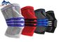 soutien tricoté par élastique circulaire de genou de sport de silicone de douille de rotule de tissu du Knit 3D de basket-ball courant fournisseur