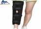 La physiothérapie orthopédique noire a articulé l'accolade de genou fixe par ROM de soutien de genou pour le genou et le ligament blessés fournisseur