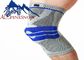 Tissu élastique d'accolade de soutien de genou de protections de silicone de la douille 3D de genou de compression haut fournisseur